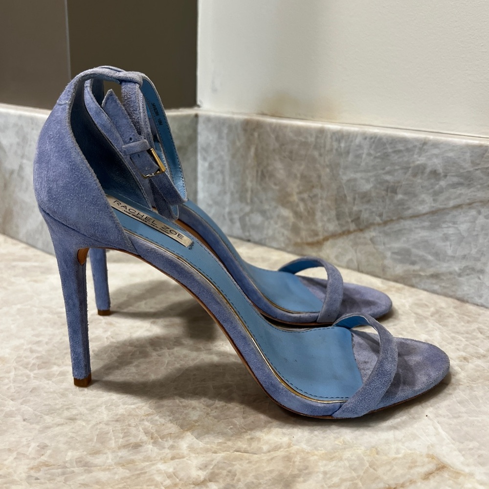 Rachel Zoe Blue Suede Heels